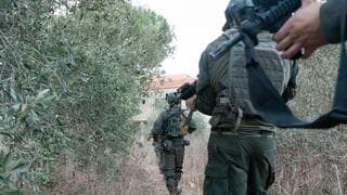 Fuerzas israelíes en el sur del Líbano. 
