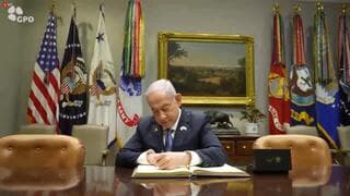 Joe Biden y Benjamín Netanyahu. 