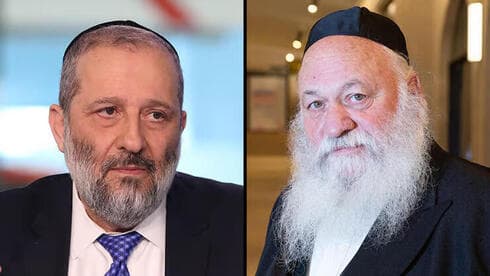 Aryeh Deri y Yitzhak Goldknopf. 