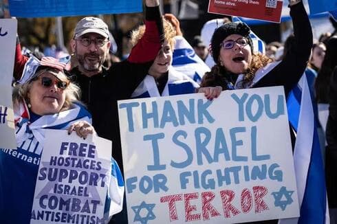 Manifestación pro-Israel en Washington, D.C. 