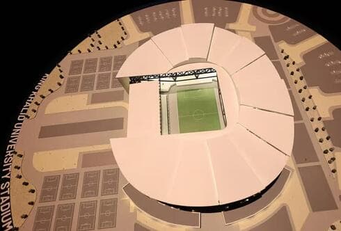 Simulación del estadio Rey Khalid en Riad. 