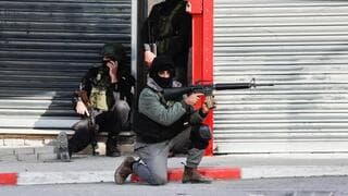 Actividad de las fuerzas de seguridad en Cisjordania. 