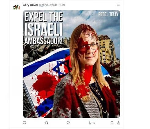 La amenaza en las redes contra la embajadora de Israel en Irlanda, Dana Erlich
