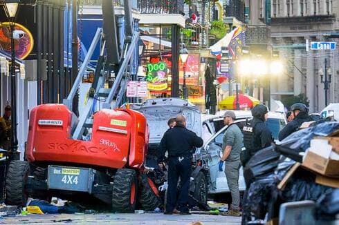 Barrio Francés, horas después del ataque. 
