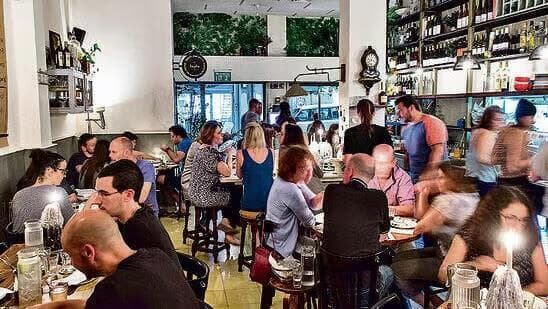 El restaurante Dalida en el mercado Levinsky de Tel Aviv. 