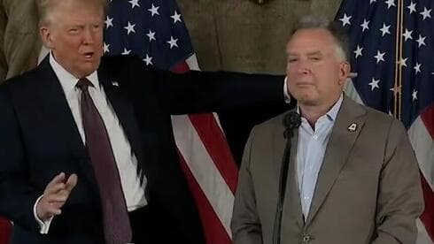 El enviado Steve Witkoff junto al presidente electo, Donald Trump. 