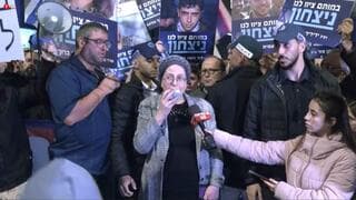 Manifestantes opositores al acuerdo en Jerusalem. 