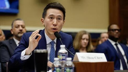 El CEO de TikTok, Xu Zi Chu, en una audiencia en el Congreso. (Chip Somodevilla, Getty Images) El CEO de TikTok, Xu Zi Chu, en una audiencia en el Congreso.