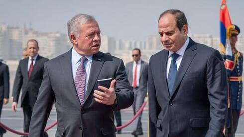 El rey de Jordania y el presidente de Egipto. Ambos hablarían con Trump. 