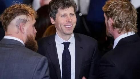 Sam Altman durante la asunción como presidente de Donald Trump. 