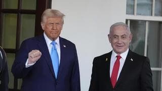 Donald Trump y Benjamín Netanyahu. 