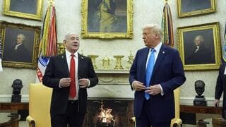 Donald Trump y Benjamín Netanyahu. 