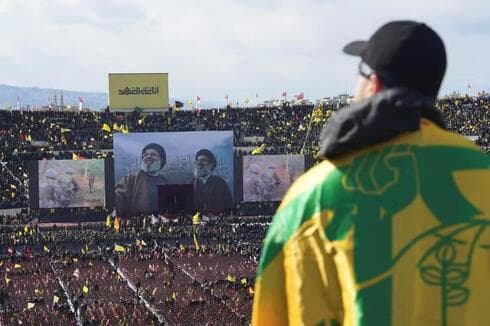 Funeral de Hassan Nasrallah. Aviones israelíes sobre el cielo de Beirut. ,