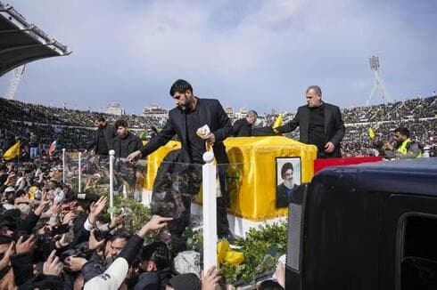 Funeral de Hassan Nasrallah en Beirut. 
