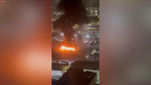 Explosión de un autobús, el jueves 20 por la noche. 