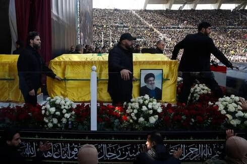 Funeral de Hassan Nasrallah en Beirut. 