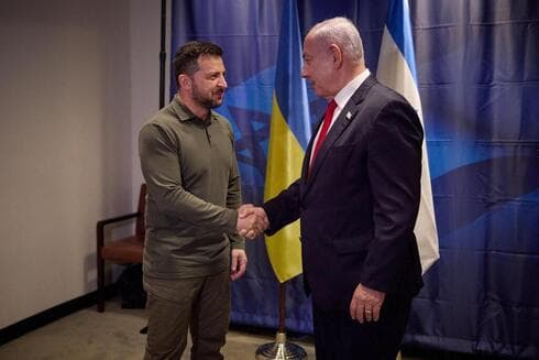 Zelenski y Netanyahu en la ONU, en septiembre 2023. 