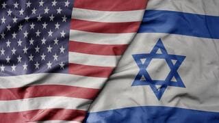 Las banderas de Estados Unidos e Israel. (Shutterstock) Las banderas de Estados Unidos e Israel.