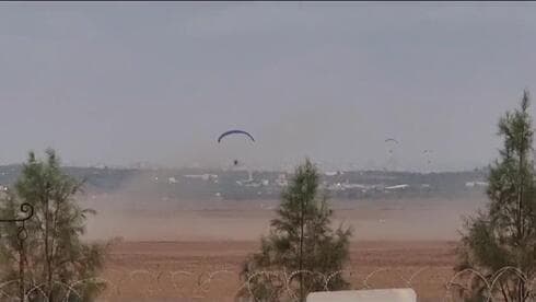 Un terrorista en parapente. La Fuerza Aérea israelí fue sorprendida. 