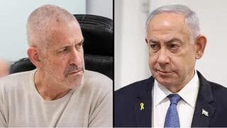 Ronen Bar y Benjamín Netanyahu. 