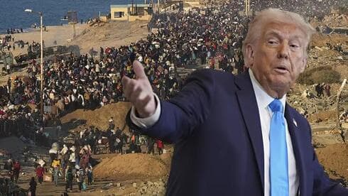 Trump insiste en su plan de trasladar a otros países a los palestinos de Gaza. 