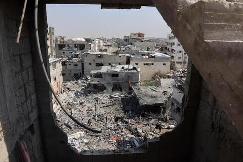 Destrucción en Gaza tras los ataques de la Fuerza Aérea israelí. 