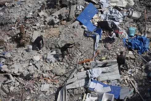 Destrucción en Gaza tras los ataques de la Fuerza Aérea israelí. 