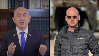 Benjamín Netanyahu y Eli Feldstein. 