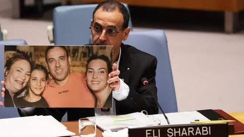 Eli Sharabi en la ONU. 