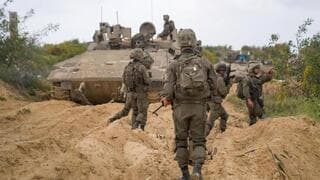 Soldados de las FDI en el norte de la Franja de Gaza, esta semana. 
