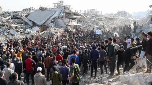 La manifestación contra Hamas en Beit Lahiya. 