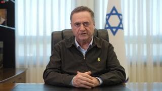 El ministro Katz en el video dirigido a los palestinos de Gaza. 