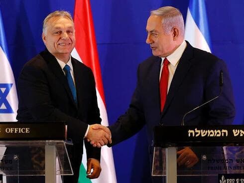 Viktor Orban y Benjamín Netanyahu. 