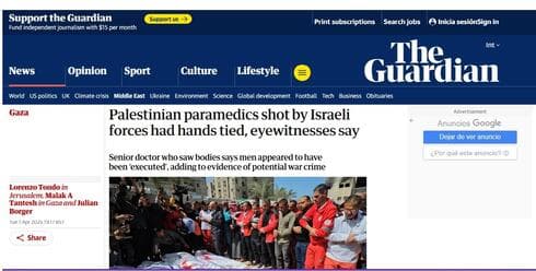 La nota en The Guardian. 