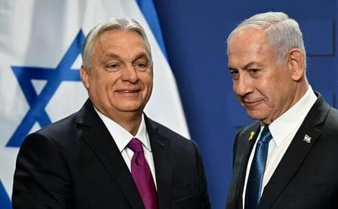 Viktor Orban y Benjamín Netanyahu. 