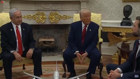 Benjamín Netanyahu y Donald Trump durante su reunión en Washington