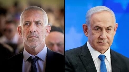 Ronen Bar y Benjamín Netanyahu. 