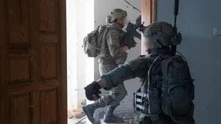 Soldados israelíes operando en Rafah. 