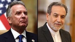 Steve Witkoff y Abbas Araghchi, enviado de EE.UU. a Oriente Medio y canciller iraní, respectivamente. 