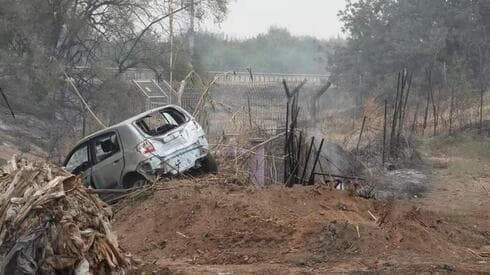 Los daños en Moshav Padia. 