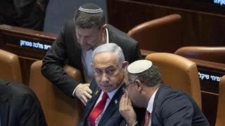 Smotrich, Netanyahu y Ben-Gvir
