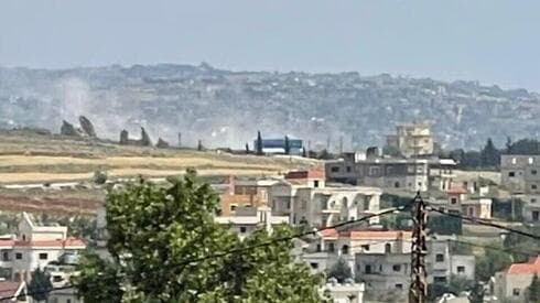 Ataque israelí en el sur del Líbano. 