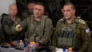 El jefe de Estado Mayor de las FDI en visita a la Franja de Gaza. 