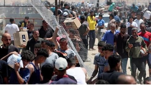 Reparto de ayuda humanitaria. Hamás quiere retomar el control de la distribución