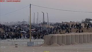 Imagen del video distribuido tardíamente por Israel, donde se ve que no hubo disparos. 