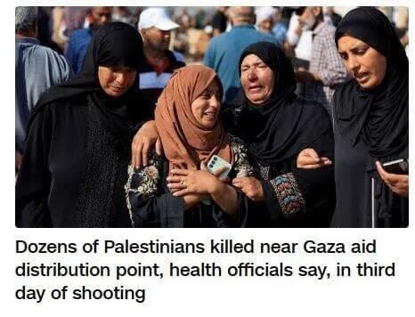 Medios internacionales sobre el tiroteo en Gaza. 