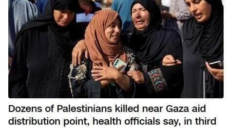 Medios internacionales sobre el tiroteo en Gaza. 