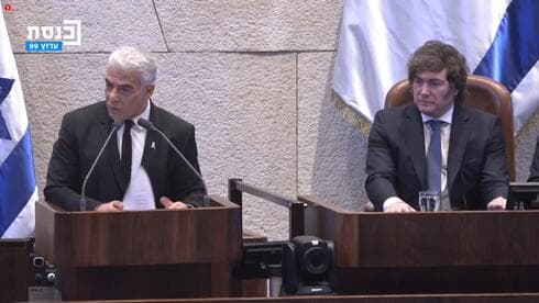 Yair Lapid y Javier Milei. 