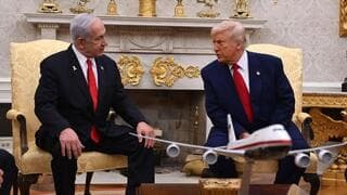 Netanyahu reunido con Trump en la Casa Blanca, hace algunos meses. 