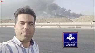 La imagen de la televisión iraní muestra los daños a la instalación nuclear de Natanz. 